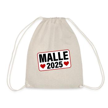 Malle 2025 Heart - Drawstring Bag - nature - Front