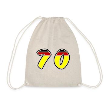 70 Zahl Symbol Germany - Turnbeutel - Natur - Vorne