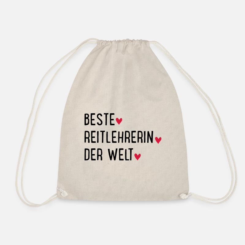 Beste Reitlehrerin der Welt - Turnbeutel - Natur