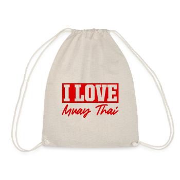 Ich liebe Muay Thai - Turnbeutel - Natur - Vorne