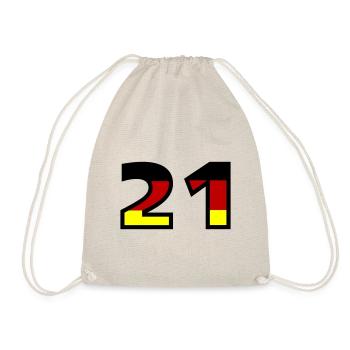 21 Numéro Allemagne Jersey - Sac de sport léger - nature - Devant