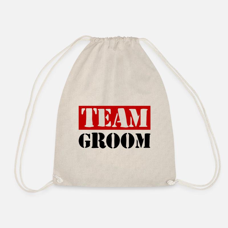 Team Groom Hochzeit Spruch - Turnbeutel - Natur
