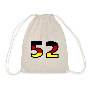 52 Numéro Allemagne Jersey - Sac de sport léger - nature - Devant