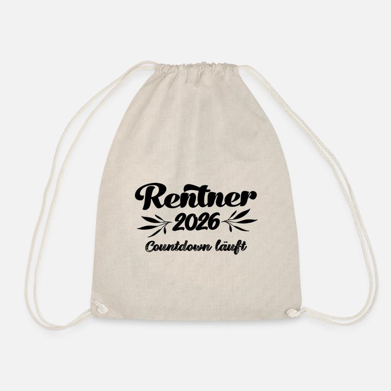 Rentner 2026 Countdown läuft Rente 2026 Ruhestand - Turnbeutel - Natur