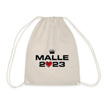 Malle 2023 Herz - Turnbeutel - Natur - Vorne