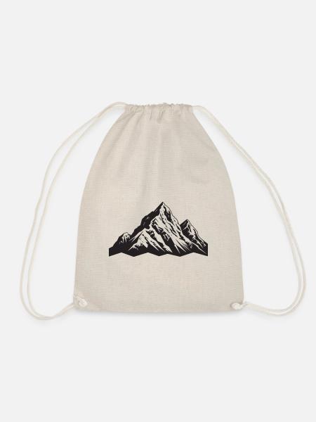 Alpen Berge Symbol - Turnbeutel - Natur