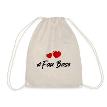 Fan Base Heart Love - Drawstring Bag - nature - Front