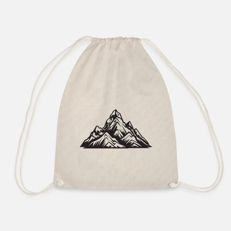 Symbol Mountains - Drawstring Bag - nature