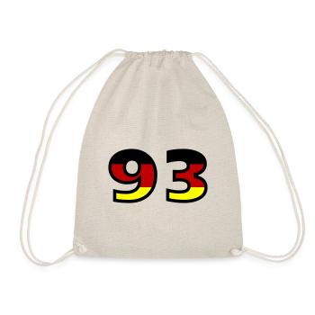 93 Numéro Allemagne Jersey - Sac de sport léger - nature - Devant