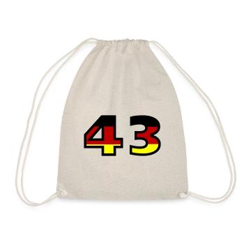 43 Numéro Allemagne Jersey - Sac de sport léger - nature - Devant