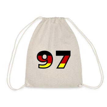 97 Number Germany Jersey - Drawstring Bag - nature - Front