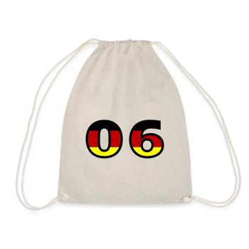 6 Numéro Allemagne Jersey - Sac de sport léger - nature - Devant