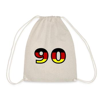 90 Number Germany Jersey - Drawstring Bag - nature - Front