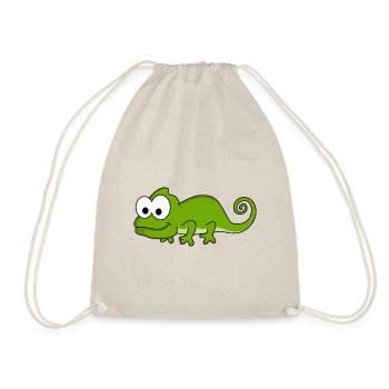 Chameleon Comic Animal - Drawstring Bag - nature - Front