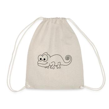 Chameleon Comic Animal - Drawstring Bag - nature - Front