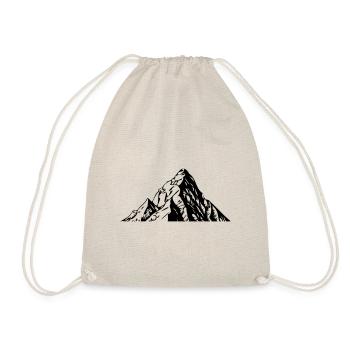 Mountains Silhouette Landscape - Drawstring Bag - nature - Front