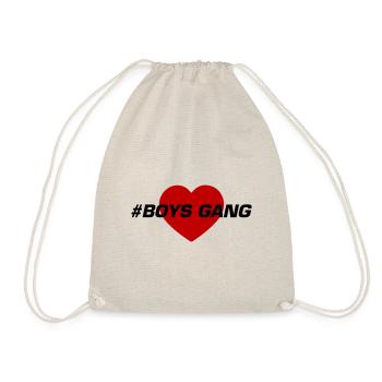 Boys Gang Herz Liebe - Turnbeutel - Natur - Vorne