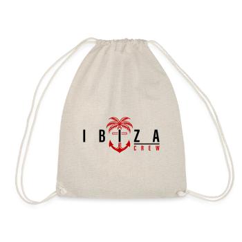 Ibiza Crew Anchor Palm Tree Holidays - Drawstring Bag - nature - Front