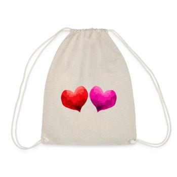Coeur Amour Amoureux Mariage - Sac de sport léger - nature - Devant