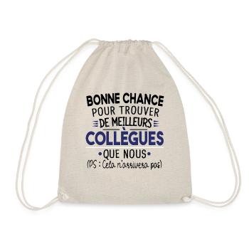 Bonne Chance Collègue Cadeau Humour Retraite - Sac de sport léger - nature - Devant