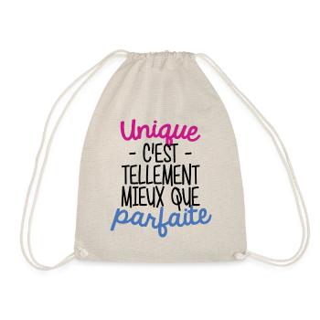 Unique c'est tellement mieux que parfaite - Sac de sport léger - nature - Devant