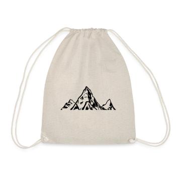 Berge Symbol Mountains - Drawstring Bag - nature - Front