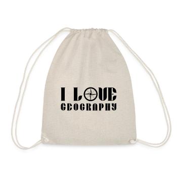 I Love Geography GeographEr Geography - Drawstring Bag - nature - Front