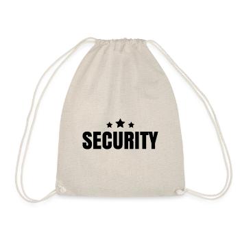 Sicherheit Wachmann Security Sicherheitsdienst - Turnbeutel - Natur - Vorne