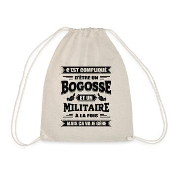BOGOSSE ET MILITAIRE À LA FOIS - Sac de sport léger - nature - Devant