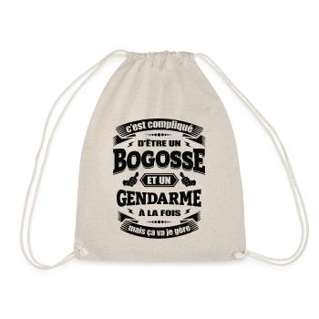 BOGOSSE ET GENDARME À LA FOIS - Sac de sport léger - nature - Devant