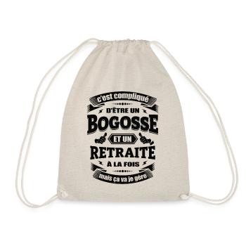 BOGOSSE ET RETRAITÉ - Sac de sport léger - nature - Devant