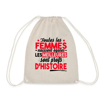 Prof Professeur Histoire Métier Collège Lycée - Sac de sport léger - nature - Devant
