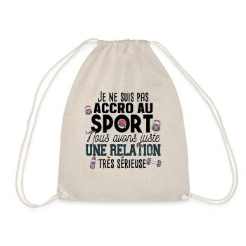 Sport Sportif Muscu Running Fitness Humour Workout - Sac de sport léger - nature - Devant
