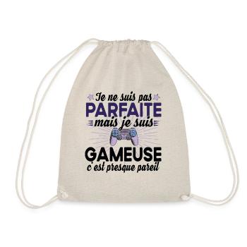 Gameuse Gaming Gamer Geek Jeux Vidéo Cadeau - Sac de sport léger - nature - Devant