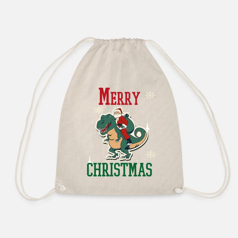 Christmas Holidays Family - Drawstring Bag - nature