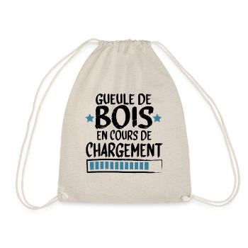 Gueule Bois Alcool Bière Whisky Cadeau - Sac de sport léger - nature - Devant