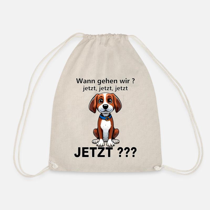Süsser Hund - Turnbeutel - Natur