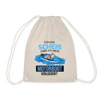 J’ai quitté mon bateau à moteur pour cette merde - Sac de sport léger - nature - Devant