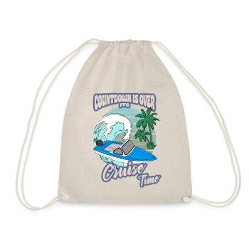 Bateau de mer DDR Rétro Palmiers Plage Canotage Ossi - Sac de sport léger - nature - Devant
