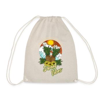 Pineapple Summer Sun Beach Hawaii - Sweet Vibes - Drawstring Bag - nature - Front