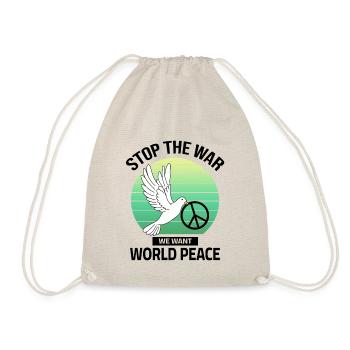 World Peace - Stop the War - Drawstring Bag - nature - Front