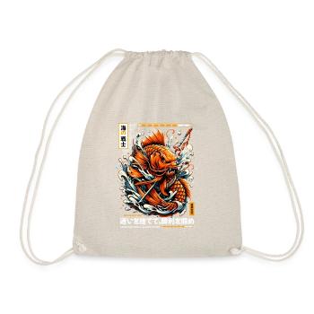 Koi Warrior Achieve Victory - Turnbeutel - Natur - Vorne