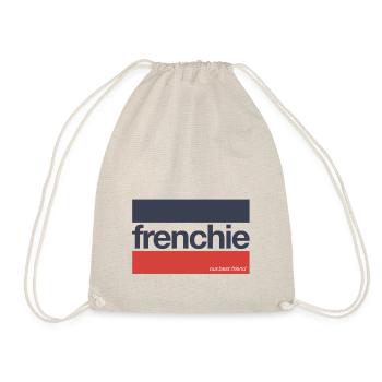 Frenchie Stripes - Französische Bulldogge - Turnbeutel - Natur - Vorne