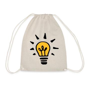 Orange light bulb - Drawstring Bag - nature - Front