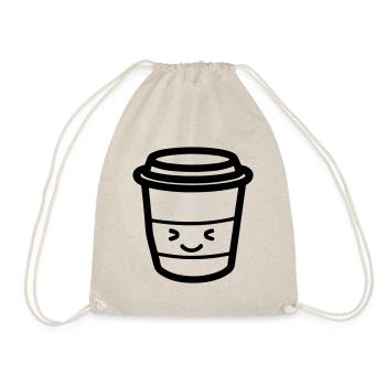 Kaffeebecher - Turnbeutel - Natur - Vorne