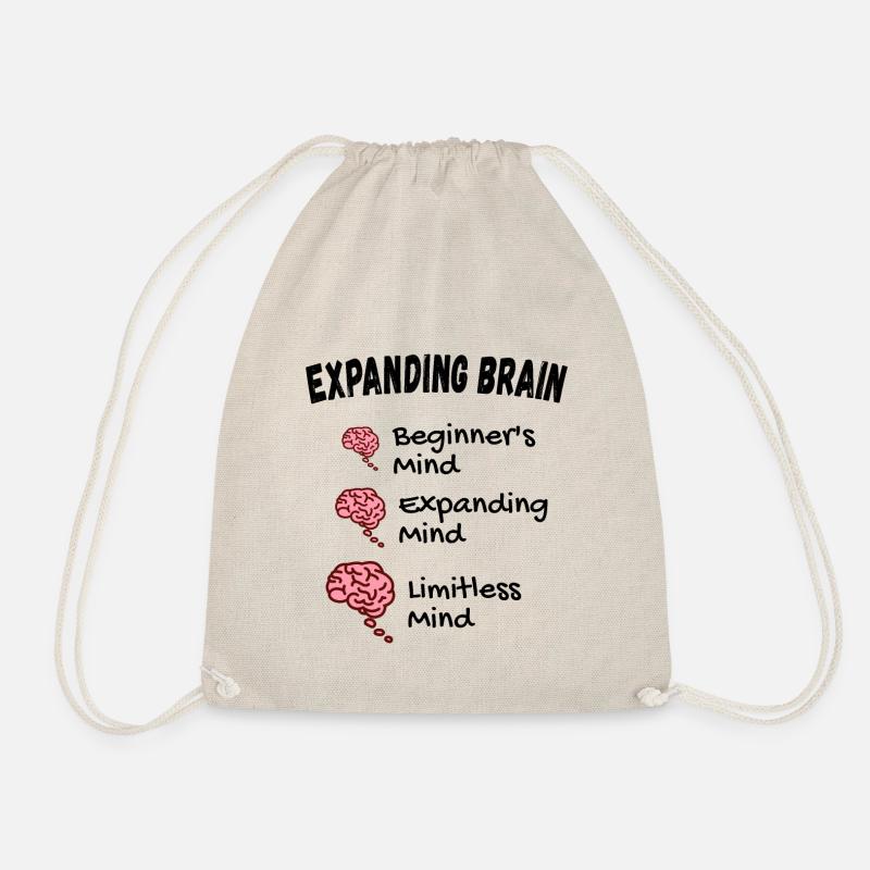 Expanding Brain Meme - Drawstring Bag - nature