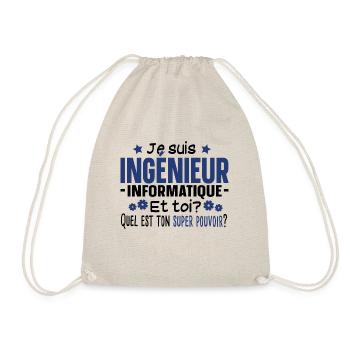 Ingénieur Métier Informatique Humour Citations - Sac de sport léger - nature - Devant