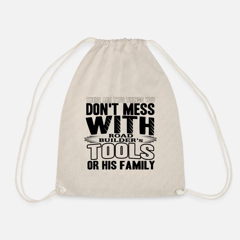 road builders - Drawstring Bag - nature