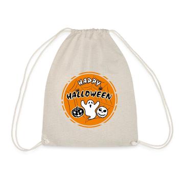 Funny Halloween sticker for festive design - Drawstring Bag - nature - Front