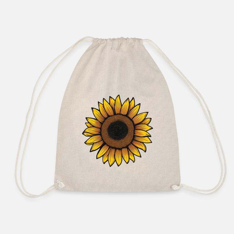 Sonnenblume - Turnbeutel - Natur